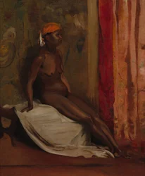 Sedící africká žena