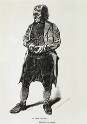 Otec Grandet - v “”Eugénie Grandet”” od Balzaca, ill. Henri Monnier, původní vydání z roku 1843