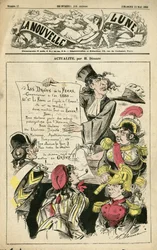 Ilustrace Henri Demare (1846-1888) pro obálku La Nouvelle Lune