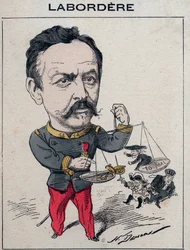 Jean Marie Arthur Labordere, francouzský voják, politik, senátor za Seinu - Kreslený film Henri Demare v „Les Hommes d