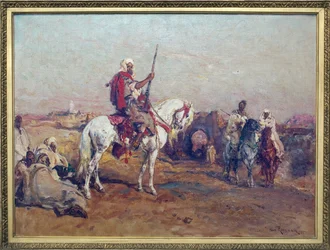 U bran Meknes. Obraz Henriho Rousseaua (1875-1933), olej na plátně (55 x 75 cm)