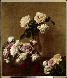 Les roses Obraz Henriho Fantina Latoura (Fantin-Latour) (1836-1904) Soukromá sbírka z 19. století.