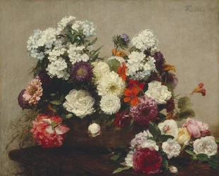 Zátiší s květinami, 1881.