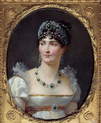 Portrét imprese Josephine de Beauharnais (1763-1814) Obraz Henriho Francoise Riesenera (1767-1828) 1806 Malmaison, zámecké muzeum
