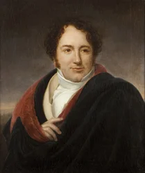 Portrét operního pěvce Luigiho Lablache (1794-1858) par Riesener, Henri-Francois (1767-1828). Olej na plátně, rozměr : 66x55, , Soukromá sbírka