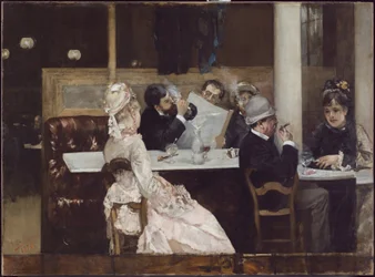 Kavárenská scéna v Paříži, 1877