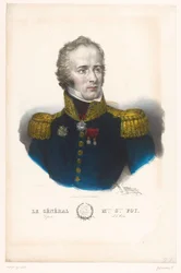 Portrét Maximiliana Sebastiena Foye Generál M.lien S.tien Foy, poslanec za Aisne (titul na objektu) Generaals van het Keizerrijk (název série)
