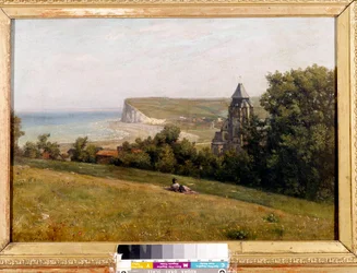 Pohled převzatý z treportu Painting by Constant Dutilleux (1807-1865). 1865. Rozm. 0,38 x 0,55 m. Douai, muzeum Chartreuse