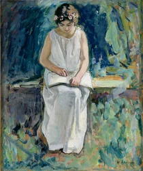 Dívka čtoucí