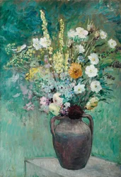 Váza s květinami, c. 1913-1914