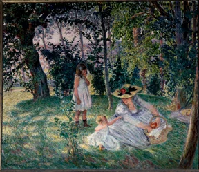 Chuť na trávě, obraz Henriho Lebasquea (1865-1937), 20. století, Angers, Muzeum výtvarných umění
