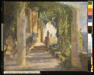 Pergola (La Pergola) (olej na plátně)