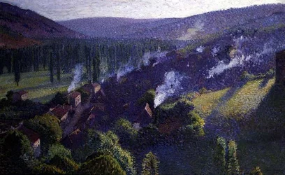 Údolí (olej na plátně)