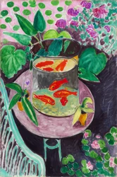 Henri Matisse, "Zlatá rybka" / Olej na plátně, 1912