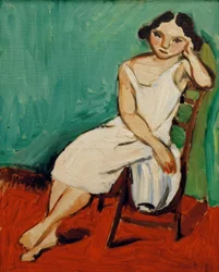 Sedící dívka