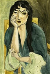 Meditace (Portrét Loretty), asi 1916 (olej na plátně)