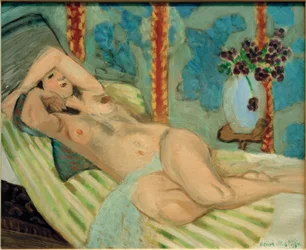 Odalisque (Akt na modrém pozadí)