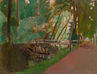 Sous-bois, asi 1902-1903 (olej na papíře položený na desce)