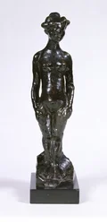 Stojící akt (nahá dívka) 1906 (bronz) (viz také 221064)