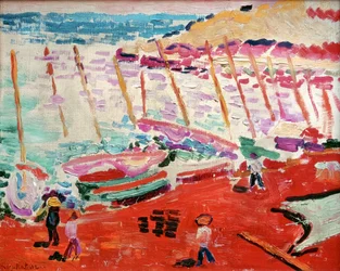 Červená pláž, Collioure, léto 1905 (olej na plátně)