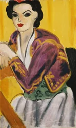 Fialové bolero 1937 (olej na plátně)
