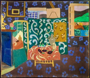 interier aux eggplants 1911 (lepidlo tempera na plátně)