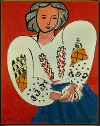 la blouse roumaine 1940 (olej na plátně)
