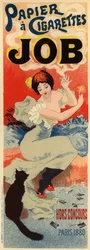 Reklamní plakát na hedvábný papír Job, c. 1900