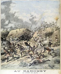 V Dahomey (nyní Benin), zajetí Kana - v „“Le Petity Journal““ z 19.11.1892