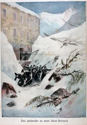 Avalanche na Mont Saint-Bernard, Švýcarsko, 1897
