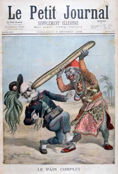 Karikatura Francesca Crispiho, italského politika, 1896