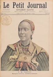 Portrét Taytu Betul (asi 1851-1918) etiopské císařovny, z 