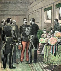 Předání medaile Dahomey
