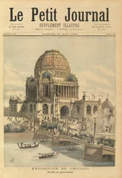 Vládní pavilon na výstavě v Chicagu, z Le Petit Journal, 20. května 1893