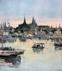 Pohled na Bangkok, 1893
