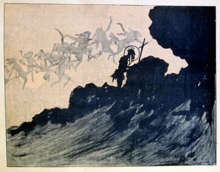 Pokušení svatého Antonína. 1887. od Henriho Rivièra