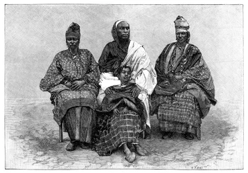 Toucouleur Types, The Interpreter Alpha Sega and His Sisters, konec 19. století.