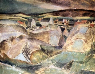 Vesnice mezi skalami, 1910