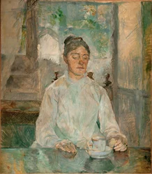 Komtesa Adele-Zoe de Toulouse-Lautrec, umělcova matka... (olej na plátně)