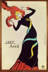Tanečnice Jane Avril. Plakát