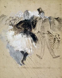 V Moulin de la Galette, La Goulue a Valentin le Desosse