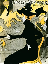 Japonský gaučový plakát, 1892.