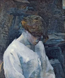 La Rousse v bílé halence