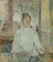 Umělcova matka, hraběnka Adèle de Toulouse-Lautrec, e