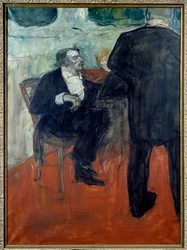 Portrét houslisty Jean Baptiste Charles Dancla (1817-1907) Obraz Henri de Toulouse Lautrec (1864-1901) 1900 Soukromá sbírka - Portrét houslisty Jeana Baptista Charlese Dancla (1817-1907). Obraz Henri de Toulouse-Lautrec (1864-1901)