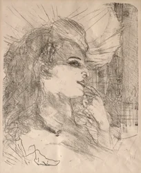 Portréty herců a hereček: Třináct litografií: Anna Held, 1898.