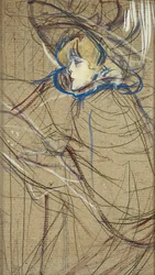 Profil ženy: Jane April; Profil ženy: Jane Avril, 1893