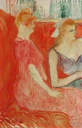 Studie pro In the Salon na Rue des Moulins, 1894