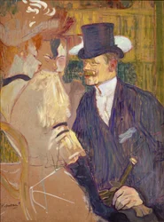 Angličan William Tom Warrener, 1861-1934 v Moulin Rouge, 1892.
