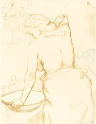 Žena se myje Femme qui se lave, 1896.